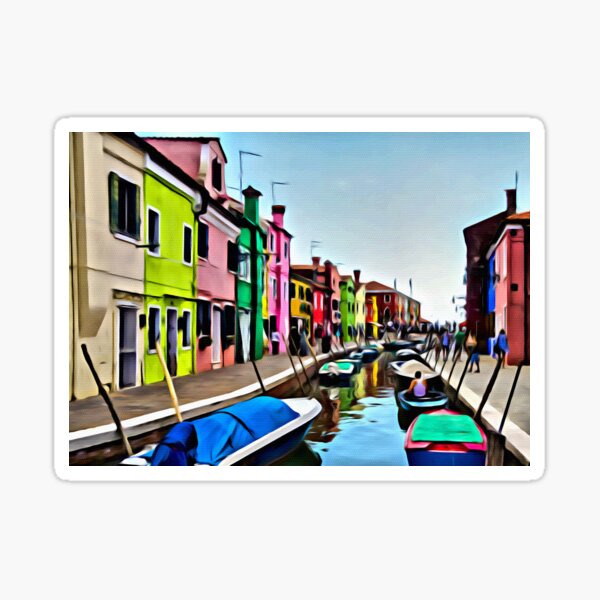 Item preview, Burano artwork from a photo of mine designed and sold by pietrofoto.