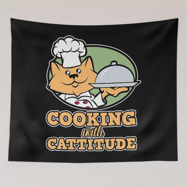 Item preview, Cat Chef Cook for Men Cooking with Cattitude designed and sold by SusanneVogler.