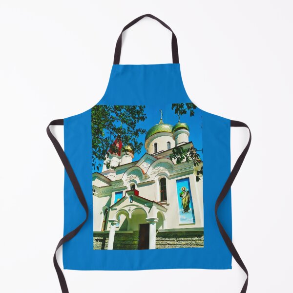 Item preview, Orthodox church with shining domes on a bright summer day  designed and sold by helenkaiy.