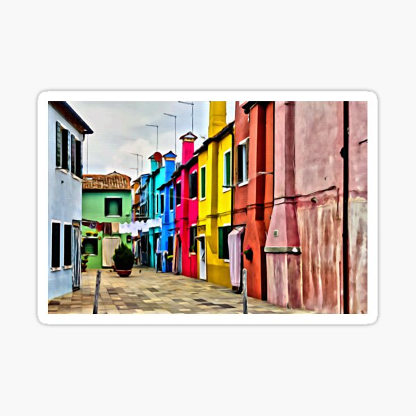 Item preview, Burano artwork from a photo of mine designed and sold by pietrofoto.