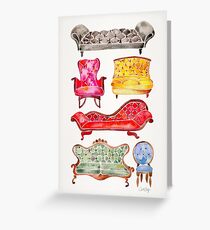 Victorian Lounge – Rainbow Palette Greeting Card