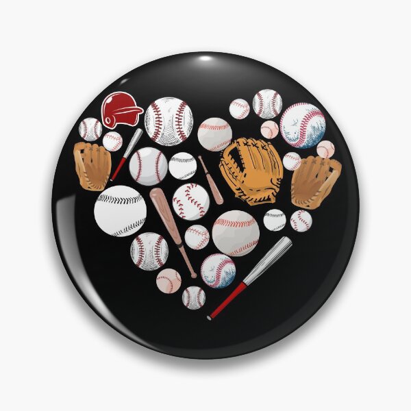 Artikelvorschau, Baseball Herz, Baseball ist mein Valentinstag entworfen und verkauft von ohmier.