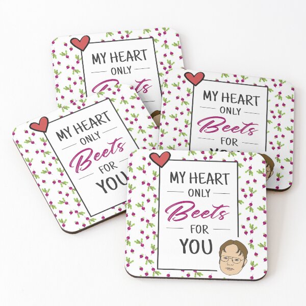 Item preview, My Heart Only Beets For You - Funny Dwight Schrute designed and sold by silverhexagon.