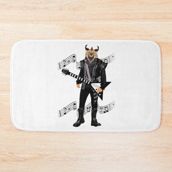Item preview, Cat hard rocker guitarist designed and sold by Astralia.