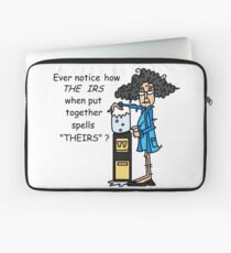 Funda para portátil Humor humorístico IRS sarcasmo