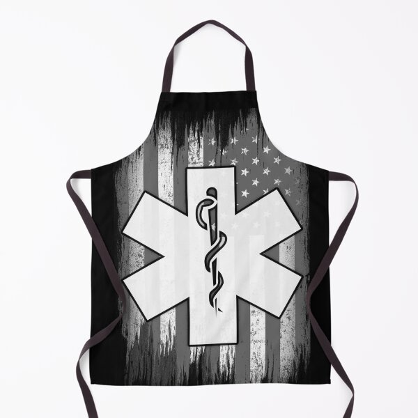 Item preview, Vintage EMS EMT Distressed Black White Grey Paramedic Usa American Flag designed and sold by WillPowerApp.