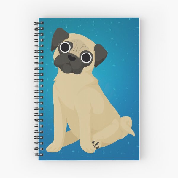 Item preview, Pug in Blue designed and sold by carolstdz.