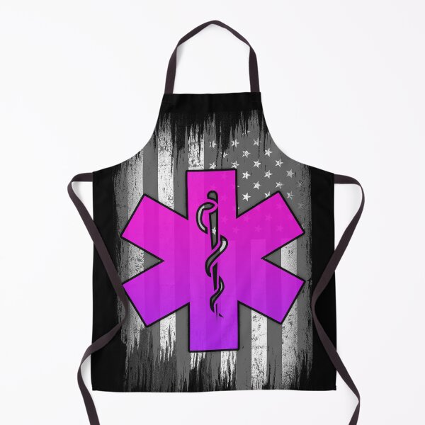 Item preview, Vintage EMS EMT Distressed Pink Black White Grey Paramedic Usa American Flag designed and sold by WillPowerApp.