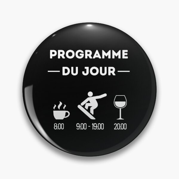 Aperçu de l'œuvre Programme du jour snow créée et vendue par ProShirtDesign.