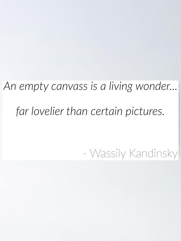 Poster Citation De Wassily Kandinsky Par Magic Moon Redbubble