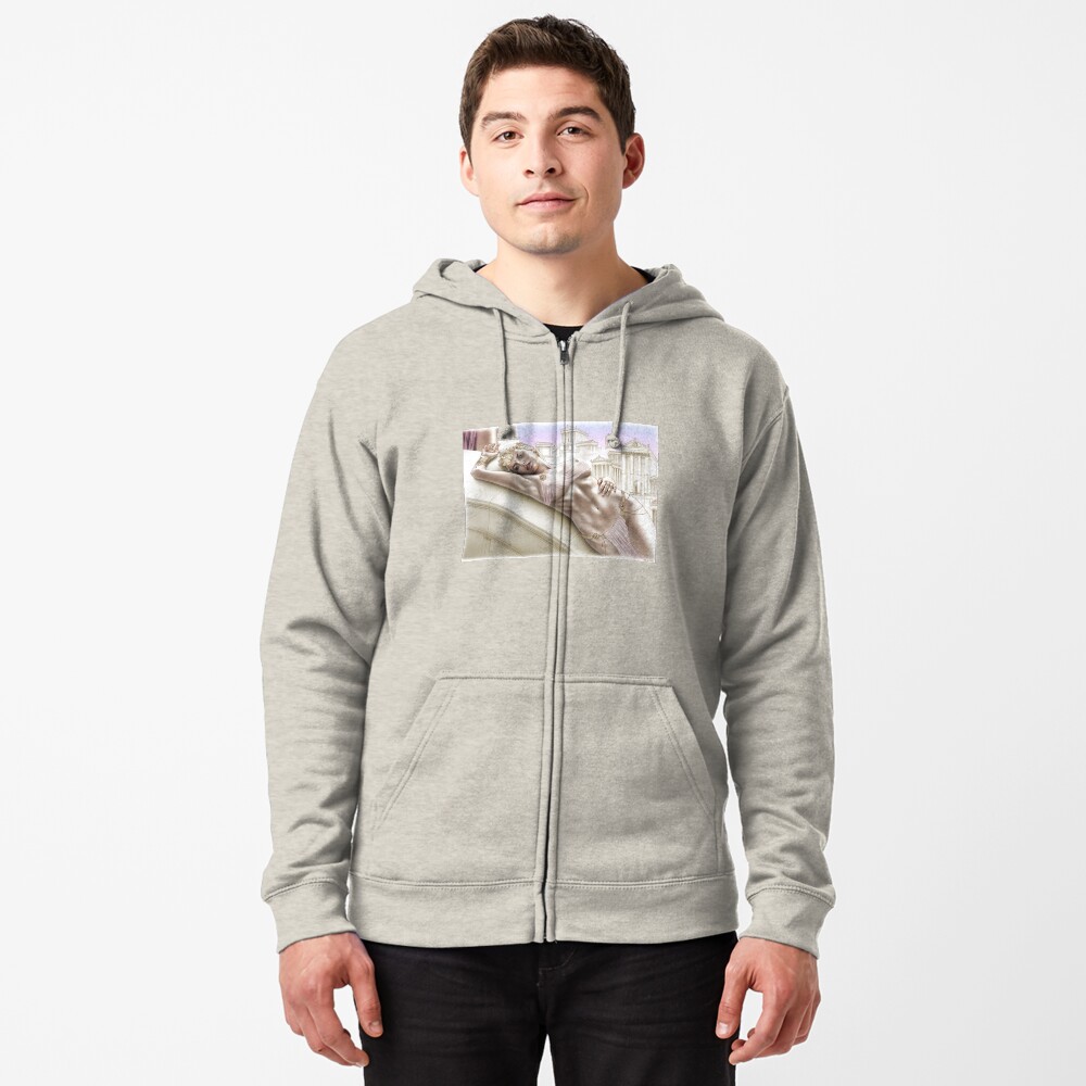 Vista previa del artículo con la obra «Sudadera con capucha y cremallera», diseñado y vendido por jairovalverde.