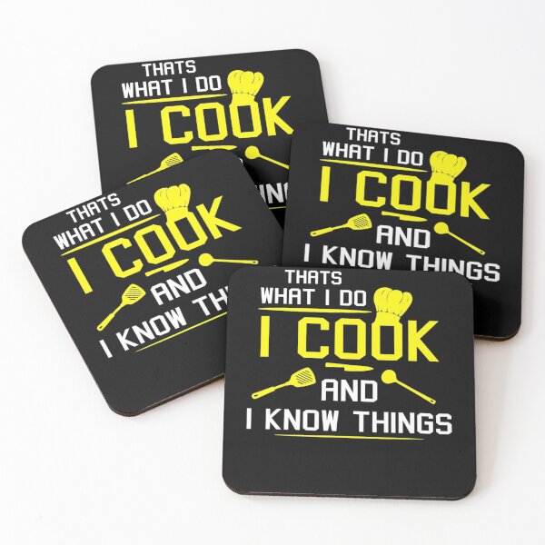 Item preview, Chef Geek Food FUNNY I COOK AND I KNOW THINGS designed and sold by SusanneVogler.