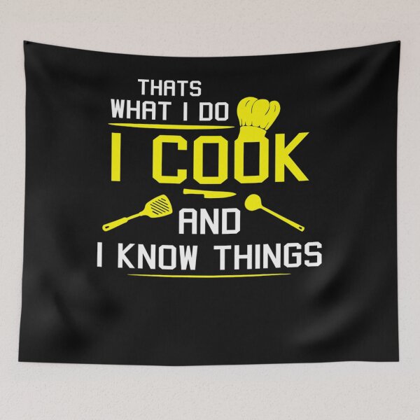 Item preview, Chef Geek Food FUNNY I COOK AND I KNOW THINGS designed and sold by SusanneVogler.