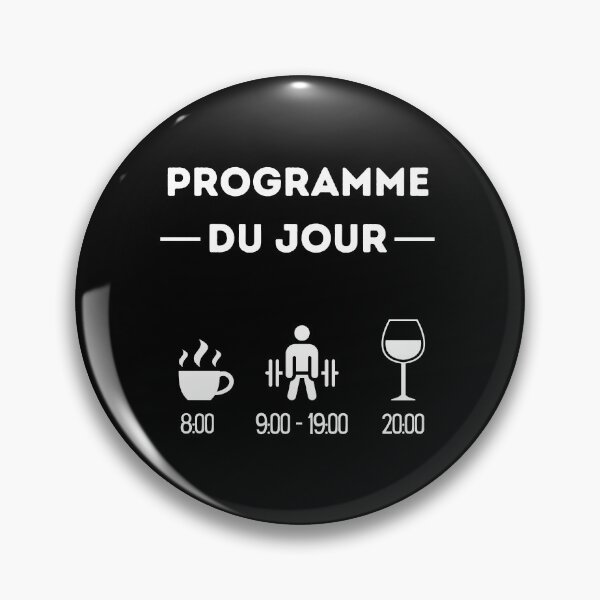 Aperçu de l'œuvre Programme du jour musculation créée et vendue par ProShirtDesign.