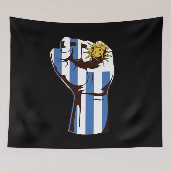 Artikelvorschau, Uruguay Flag Fist Ich liebe Uruguay entworfen und verkauft von 123428094.