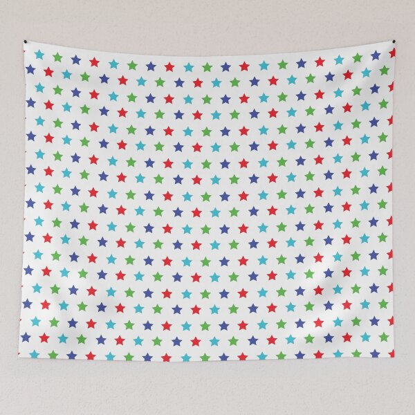 Item preview, White with Multicoloured Stars Design designed and sold by shadowbright.
