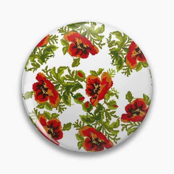 Item preview, Balkan handstitched flower pattern 2 designed and sold by sidekickfun.