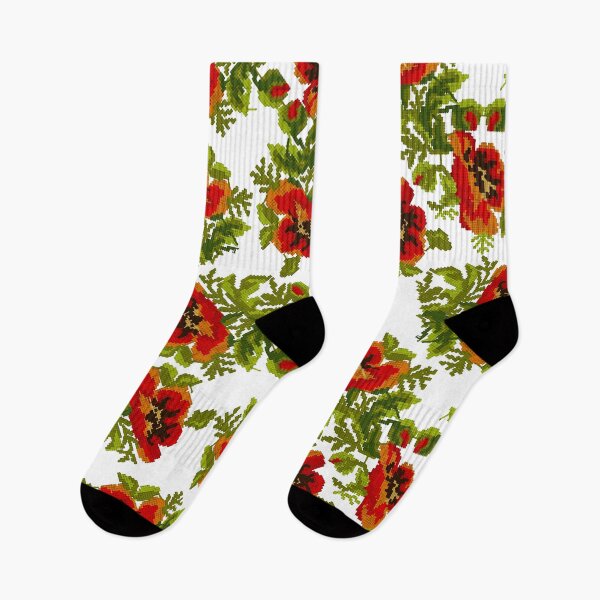 Item preview, Balkan handstitched flower pattern 2 designed and sold by sidekickfun.