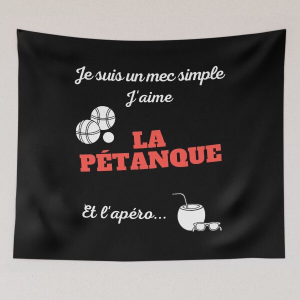 Item preview, I am a simple guy, I like pétanque and aperitif designed and sold by ProShirtDesign.