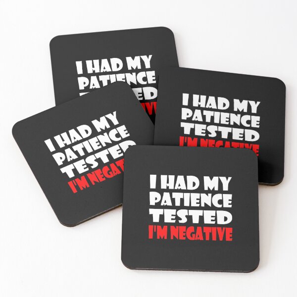Item preview, I Had My Patience Tested Im Negative Essential Funny Design designed and sold by Glike.