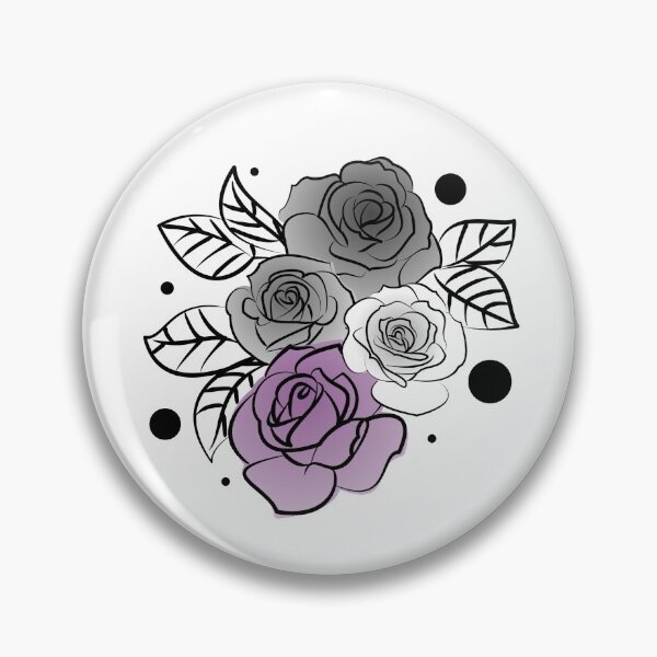 Item preview, Asexual Pride Flag Flowers  designed and sold by LoveYourselfCreative.