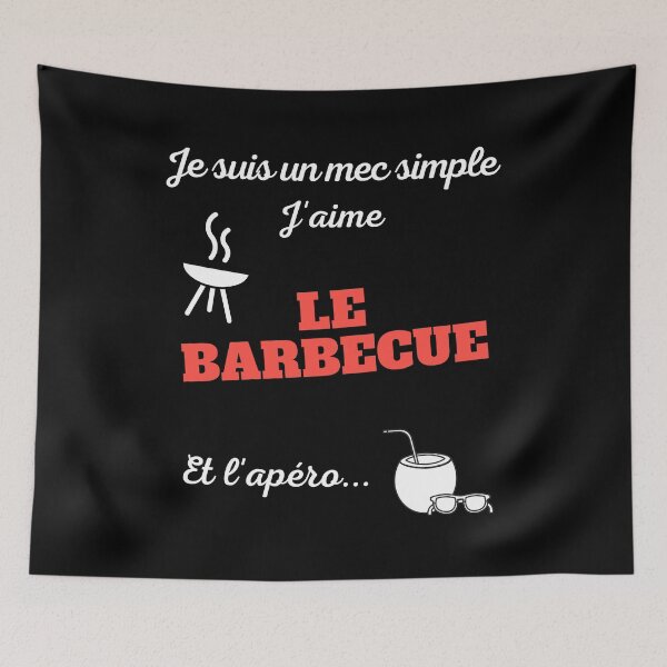 Item preview, I'm a simple guy, I like barbecue and aperitif designed and sold by ProShirtDesign.