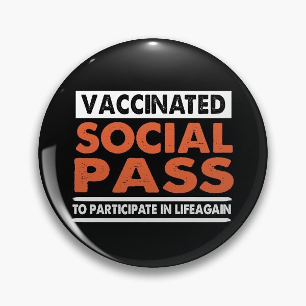 Item preview, Vaccinated Social Pass to participate in life again Vintage designed and sold by Niishouseca.