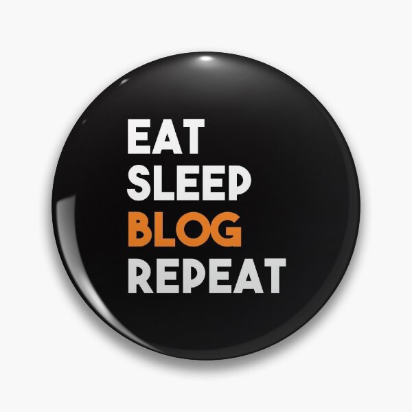 Item preview, Eat Sleep Blog Repeat - Content Creator Blogging online news writing designed and sold by Alaadin Bendali Braham.