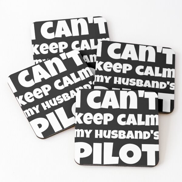 Item preview, I CAN'T KEEP CALM MY HUSBAND'S PILOT T-shirt designed and sold by AYOUCHKA.
