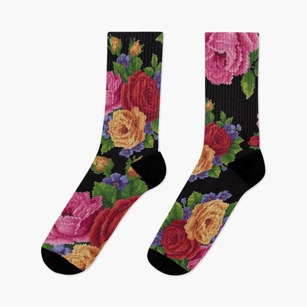 Item preview, Balkan handstitched flower pattern 3 designed and sold by sidekickfun.