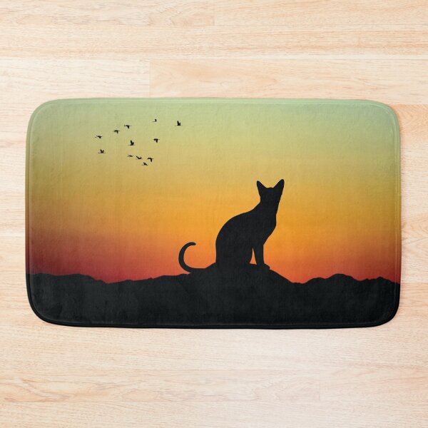 Item preview, Calm Cat in Sunset Evening designed and sold by kickingdesigns.