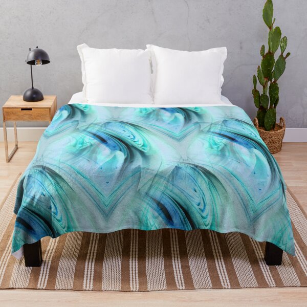 Item preview, abstract blue waves designed and sold by haroulita.