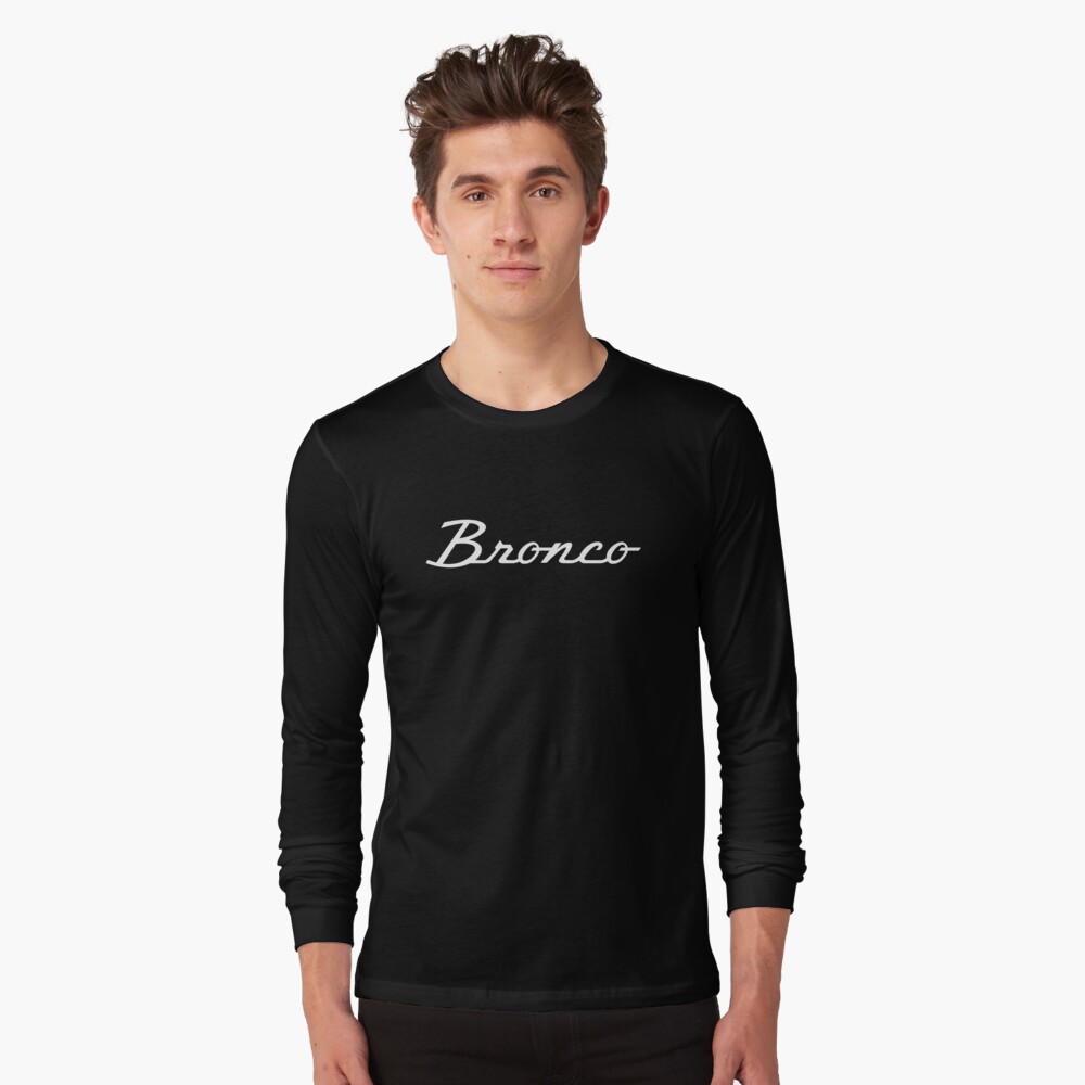 Ford Bronco Script Vintage Wash Premium T-Shirt, Black / Small