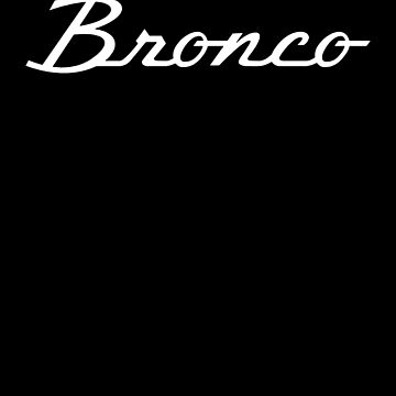 Ford Bronco Script Vintage Wash Premium T-Shirt, Black / Small