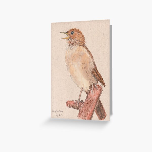 Nightingale/Rossignol Greeting Card