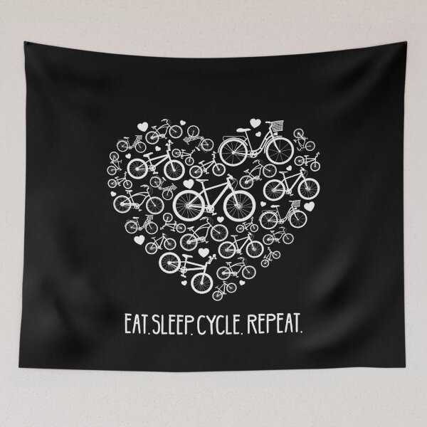 Item preview, Bicycle Heart White designed and sold by catsandmore.