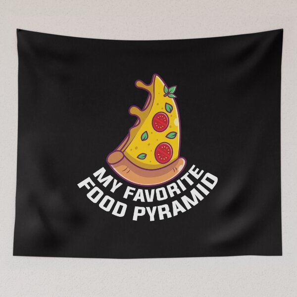 Artikelvorschau, Meine Lieblingsnahrungsmittelpyramide - Pizza Lover Foodie entworfen und verkauft von Alaadin Bendali Braham.