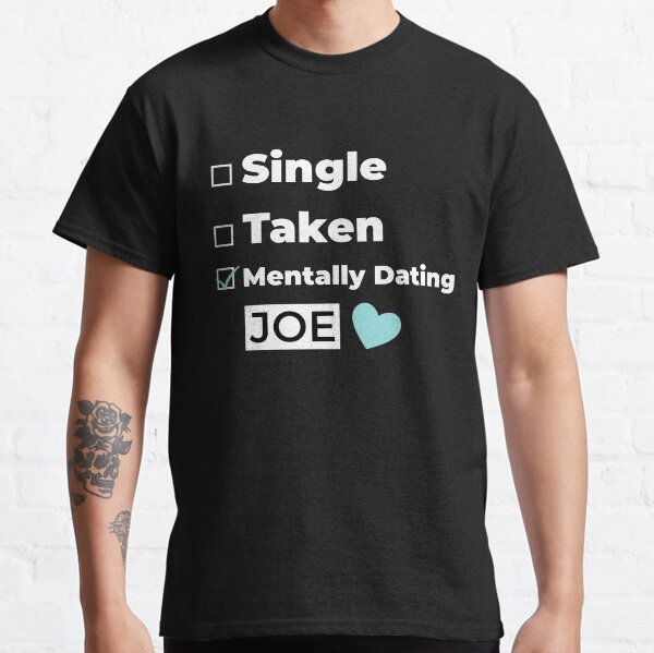 Mentally Dating JOE new trending cute heart check box valentine pattern design 2021 Classic T-Shirt