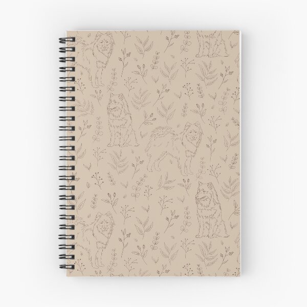 Item preview, Finnish lapphund sketched floral pattern light designed and sold by Camilla Fjäder.