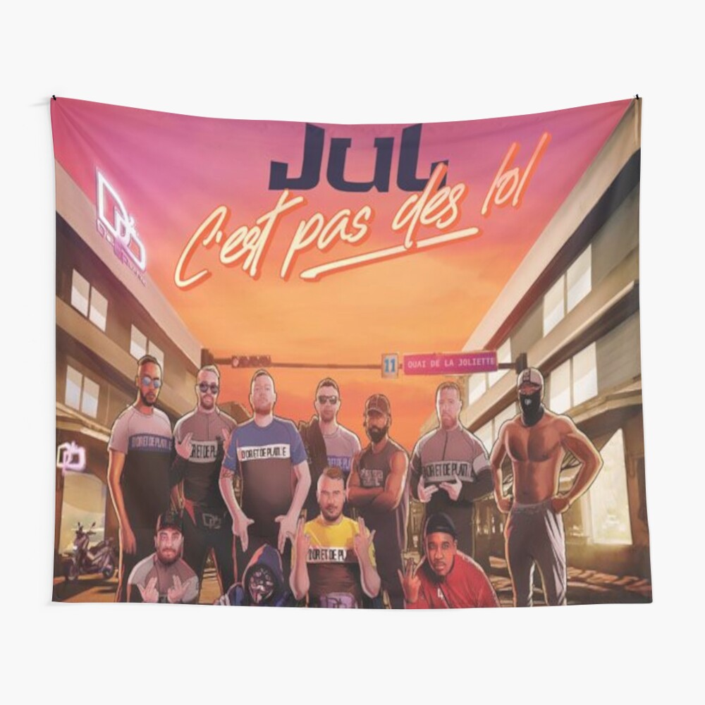 Jul C est Pas Des Lol Album Gratuit Tentures « Jul Album C'est pas des Lol », par Bashibouzouk | Redbubble