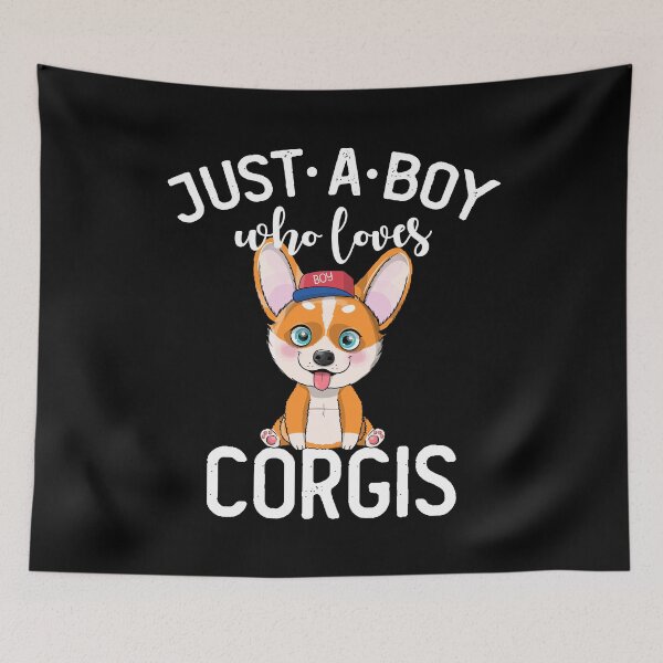 Item preview, Just A boy Who Loves Corgis Funny Corgi Lover Gift  designed and sold by xtocky.
