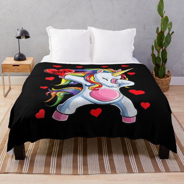 Item preview, Dabbing Unicorn Heart Valentine Day Rainbow Gift designed and sold by shirleyfinley.