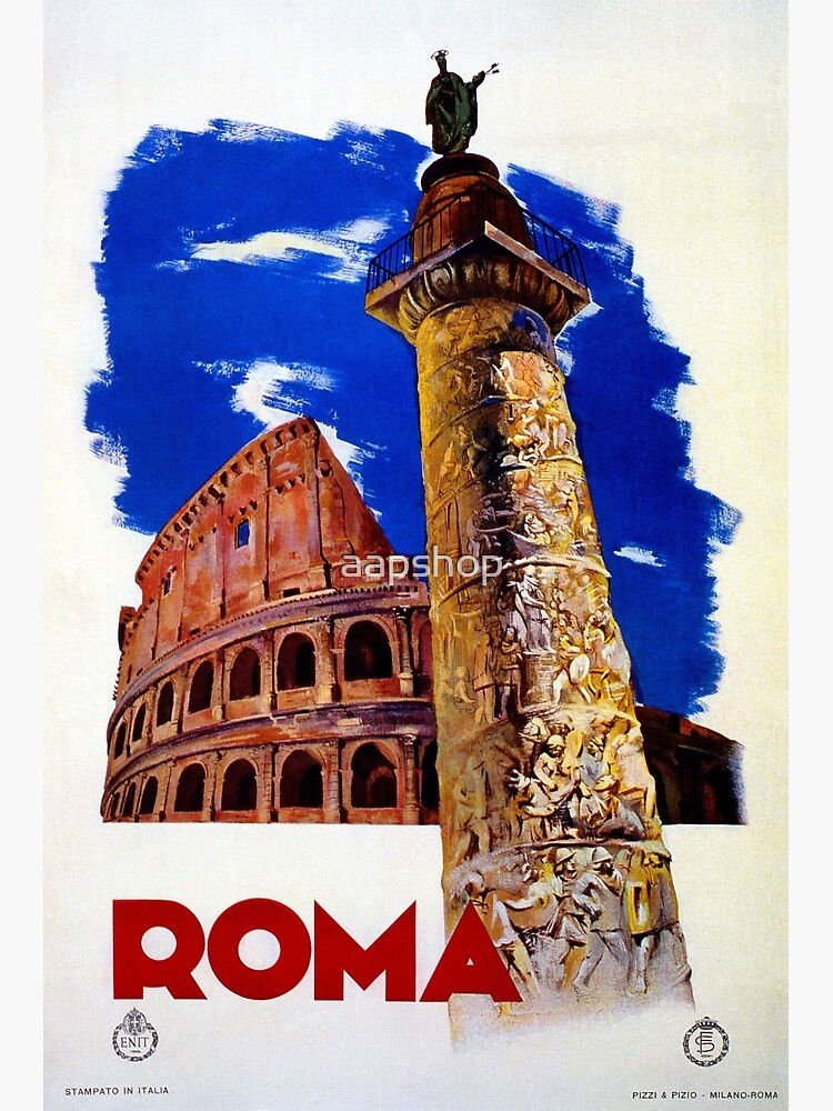 Vintage Roma Rom italienische Reise | Poster