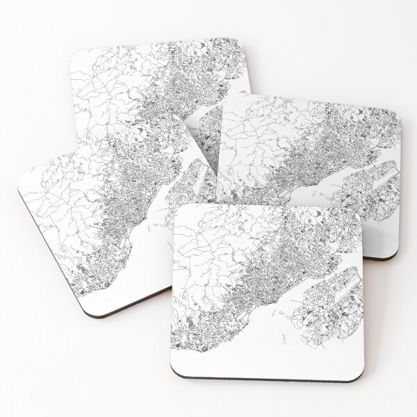 Item preview, Cebu City White Map designed and sold by multiplicitymap.