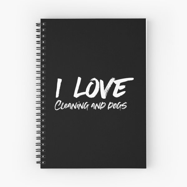 Item preview, i Love Cleaning And Dogs - housekeeping cleaner janitor funny dog lover designed and sold by Alaadin Bendali Braham.