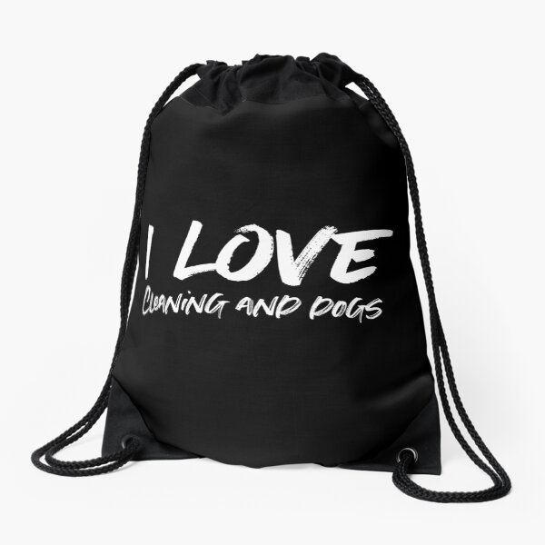 Item preview, i Love Cleaning And Dogs - housekeeping cleaner janitor funny dog lover designed and sold by Alaadin Bendali Braham.