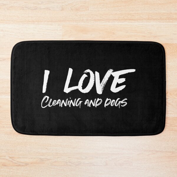 Item preview, i Love Cleaning And Dogs - housekeeping cleaner janitor funny dog lover designed and sold by Alaadin Bendali Braham.