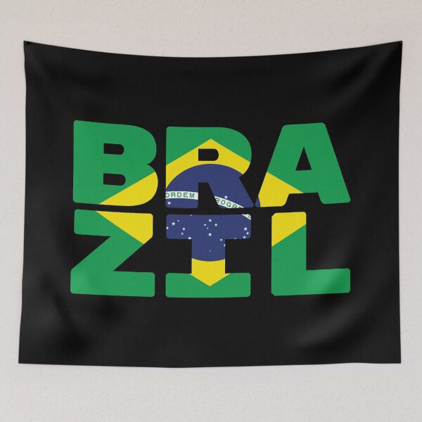 Item preview, Brazil Flag Text designed and sold by OldDannyBrown.
