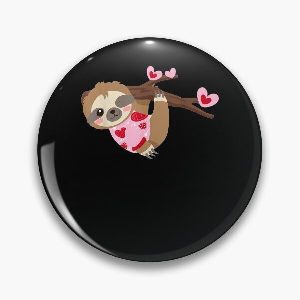 Item preview, Valentine Sloth Hanging From Tree designed and sold by shirleyfinley.