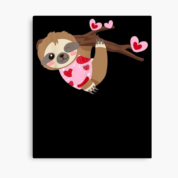 Item preview, Valentine Sloth Hanging From Tree designed and sold by shirleyfinley.